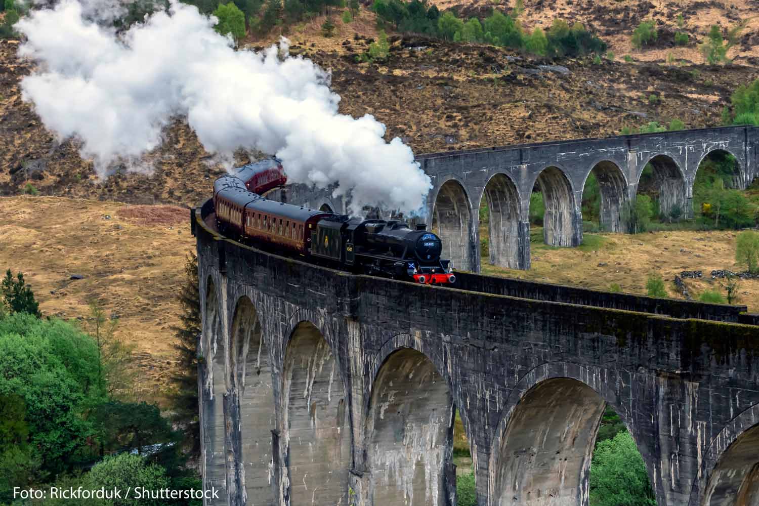 Auf den Spuren von Harry Potter: Mit dem Hogwarts Express durch Schottland